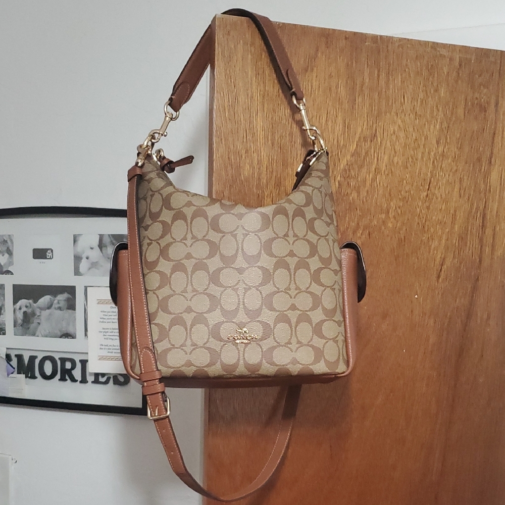 Coach Pennie Signature Redwood Shoulder Crossbody Bag